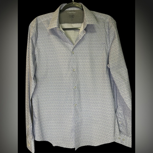 Calvin Klein Other - Calvin Klein Men's Blue/White Extreme Slim Fit Shirt, Size L, EUC